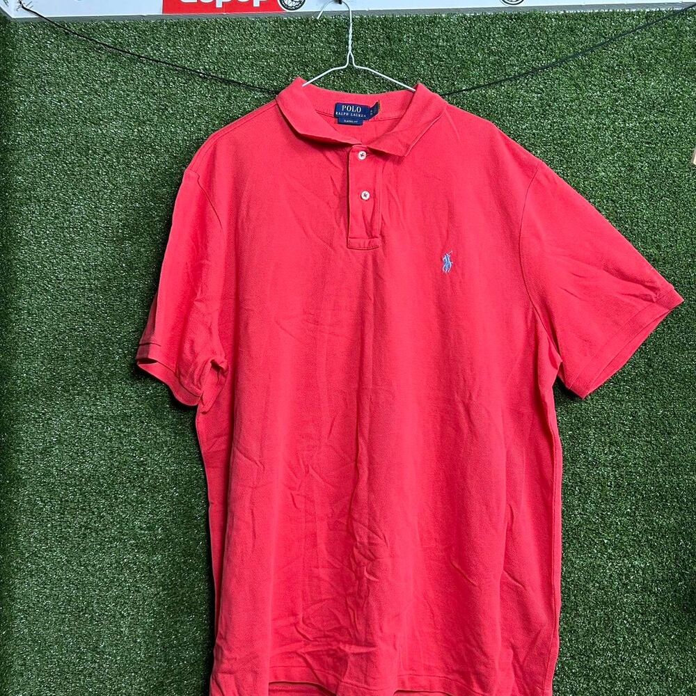 Polo-ralph-lauren Men's Red and Orange Polo-shirts